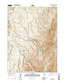 Dinner Station Nevada Current topographic map, 1:24000 scale, 7.5 X 7.5 Minute, Year 2014
