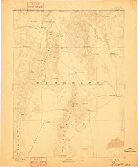 Disaster Nevada Historical topographic map, 1:250000 scale, 1 X 1 Degree, Year 1893