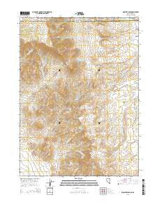 Disaster Peak Nevada Current topographic map, 1:24000 scale, 7.5 X 7.5 Minute, Year 2015