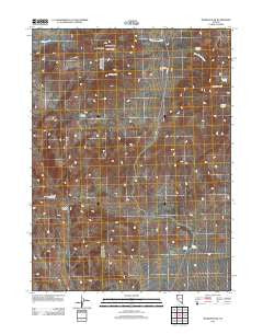 Division Peak Nevada Historical topographic map, 1:24000 scale, 7.5 X 7.5 Minute, Year 2011