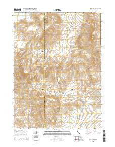 Division Peak Nevada Current topographic map, 1:24000 scale, 7.5 X 7.5 Minute, Year 2015