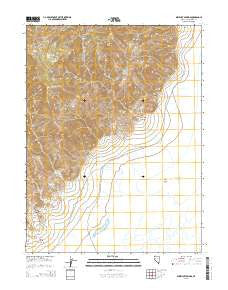 Dixie Hot Springs Nevada Current topographic map, 1:24000 scale, 7.5 X 7.5 Minute, Year 2015