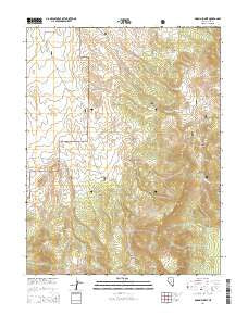 Dobbin Summit Nevada Current topographic map, 1:24000 scale, 7.5 X 7.5 Minute, Year 2014