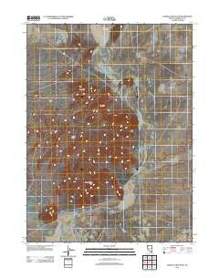 Donna Schee Peak Nevada Historical topographic map, 1:24000 scale, 7.5 X 7.5 Minute, Year 2011