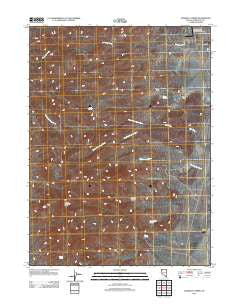 Donnelly Creek Nevada Historical topographic map, 1:24000 scale, 7.5 X 7.5 Minute, Year 2011