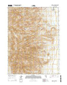 Donnelly Creek Nevada Current topographic map, 1:24000 scale, 7.5 X 7.5 Minute, Year 2015
