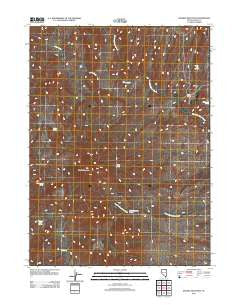 Double Mountain Nevada Historical topographic map, 1:24000 scale, 7.5 X 7.5 Minute, Year 2012