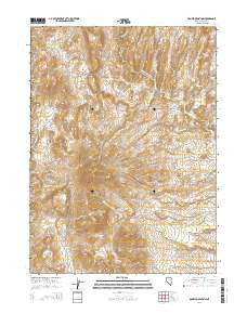 Double Mountain Nevada Current topographic map, 1:24000 scale, 7.5 X 7.5 Minute, Year 2014