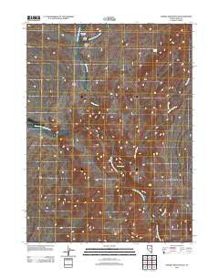 Double Mountain SE Nevada Historical topographic map, 1:24000 scale, 7.5 X 7.5 Minute, Year 2012