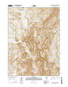 Double Mountain SE Nevada Current topographic map, 1:24000 scale, 7.5 X 7.5 Minute, Year 2014