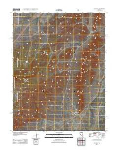 Douglas Nevada Historical topographic map, 1:24000 scale, 7.5 X 7.5 Minute, Year 2012