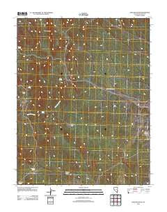 Dow Mountain Nevada Historical topographic map, 1:24000 scale, 7.5 X 7.5 Minute, Year 2012