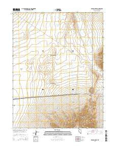 Drumm Summit Nevada Current topographic map, 1:24000 scale, 7.5 X 7.5 Minute, Year 2014