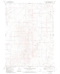 Dry Hills North Nevada Historical topographic map, 1:24000 scale, 7.5 X 7.5 Minute, Year 1980
