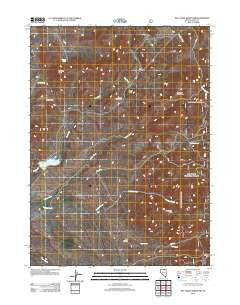 Dry Creek Reservoir Nevada Historical topographic map, 1:24000 scale, 7.5 X 7.5 Minute, Year 2012