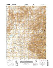 Dry Creek Reservoir Nevada Current topographic map, 1:24000 scale, 7.5 X 7.5 Minute, Year 2015