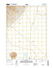 Dry Hills Nevada Current topographic map, 1:24000 scale, 7.5 X 7.5 Minute, Year 2015