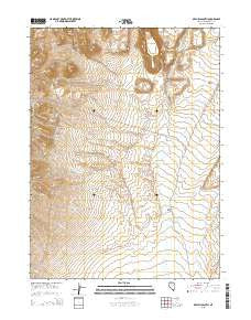 Dry Hills South Nevada Current topographic map, 1:24000 scale, 7.5 X 7.5 Minute, Year 2015