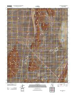 Dry Lake NW Nevada Historical topographic map, 1:24000 scale, 7.5 X 7.5 Minute, Year 2012