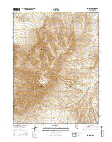 Dry Mountain Nevada Current topographic map, 1:24000 scale, 7.5 X 7.5 Minute, Year 2014