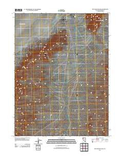Dry Mountain NW Nevada Historical topographic map, 1:24000 scale, 7.5 X 7.5 Minute, Year 2011