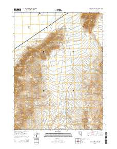 Dry Mountain NW Nevada Current topographic map, 1:24000 scale, 7.5 X 7.5 Minute, Year 2014