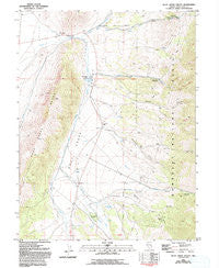Duck Creek Valley Nevada Historical topographic map, 1:24000 scale, 7.5 X 7.5 Minute, Year 1981