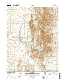 Duckwater Nevada Current topographic map, 1:24000 scale, 7.5 X 7.5 Minute, Year 2014