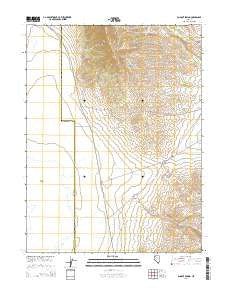 Dugout Spring Nevada Current topographic map, 1:24000 scale, 7.5 X 7.5 Minute, Year 2014