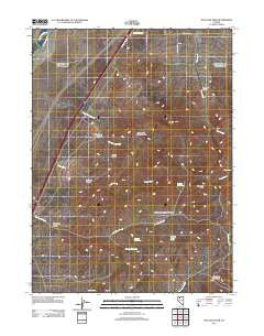 Dun Glen Peak Nevada Historical topographic map, 1:24000 scale, 7.5 X 7.5 Minute, Year 2011
