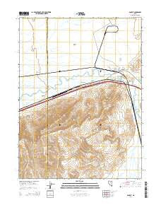 Dunphy Nevada Current topographic map, 1:24000 scale, 7.5 X 7.5 Minute, Year 2014