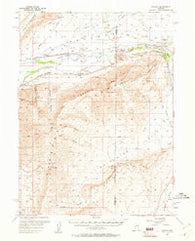 Dunphy Nevada Historical topographic map, 1:62500 scale, 15 X 15 Minute, Year 1957