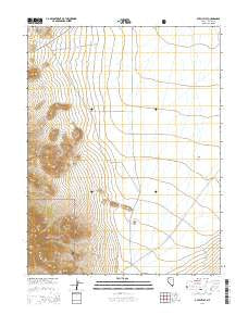Dutch Flat Nevada Current topographic map, 1:24000 scale, 7.5 X 7.5 Minute, Year 2014