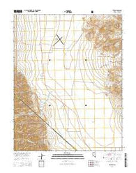 Dyer Nevada Current topographic map, 1:24000 scale, 7.5 X 7.5 Minute, Year 2014