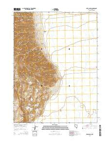Dyke Canyon Nevada Current topographic map, 1:24000 scale, 7.5 X 7.5 Minute, Year 2015