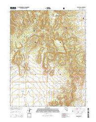 Eagle Pass Nevada Current topographic map, 1:24000 scale, 7.5 X 7.5 Minute, Year 2014
