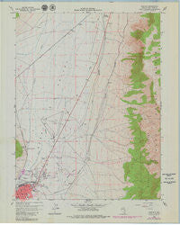 East Ely Nevada Historical topographic map, 1:24000 scale, 7.5 X 7.5 Minute, Year 1958
