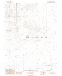 East of Goldfield Nevada Historical topographic map, 1:24000 scale, 7.5 X 7.5 Minute, Year 1987
