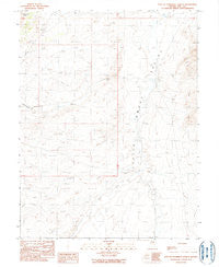 East of Snowball Ranch Nevada Historical topographic map, 1:24000 scale, 7.5 X 7.5 Minute, Year 1990