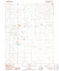 East of Tonopah Nevada Historical topographic map, 1:24000 scale, 7.5 X 7.5 Minute, Year 1987