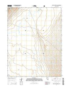 East of Millett Ranch Nevada Current topographic map, 1:24000 scale, 7.5 X 7.5 Minute, Year 2015