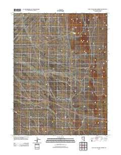 East of Pancake Summit Nevada Historical topographic map, 1:24000 scale, 7.5 X 7.5 Minute, Year 2012