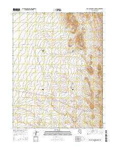 East of Pancake Summit Nevada Current topographic map, 1:24000 scale, 7.5 X 7.5 Minute, Year 2014