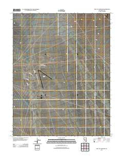 East of Tonopah Nevada Historical topographic map, 1:24000 scale, 7.5 X 7.5 Minute, Year 2012