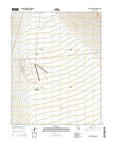 East of Tonopah Nevada Current topographic map, 1:24000 scale, 7.5 X 7.5 Minute, Year 2015