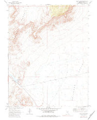 Echo Canyon Nevada Historical topographic map, 1:24000 scale, 7.5 X 7.5 Minute, Year 1968