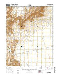 Echo Canyon Nevada Current topographic map, 1:24000 scale, 7.5 X 7.5 Minute, Year 2014