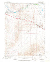 Edna Mountain Nevada Historical topographic map, 1:62500 scale, 15 X 15 Minute, Year 1965