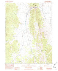 Egan Canyon Nevada Historical topographic map, 1:24000 scale, 7.5 X 7.5 Minute, Year 1982