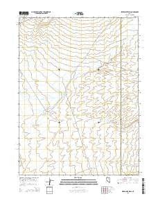 Elevenmile Well Nevada Current topographic map, 1:24000 scale, 7.5 X 7.5 Minute, Year 2015